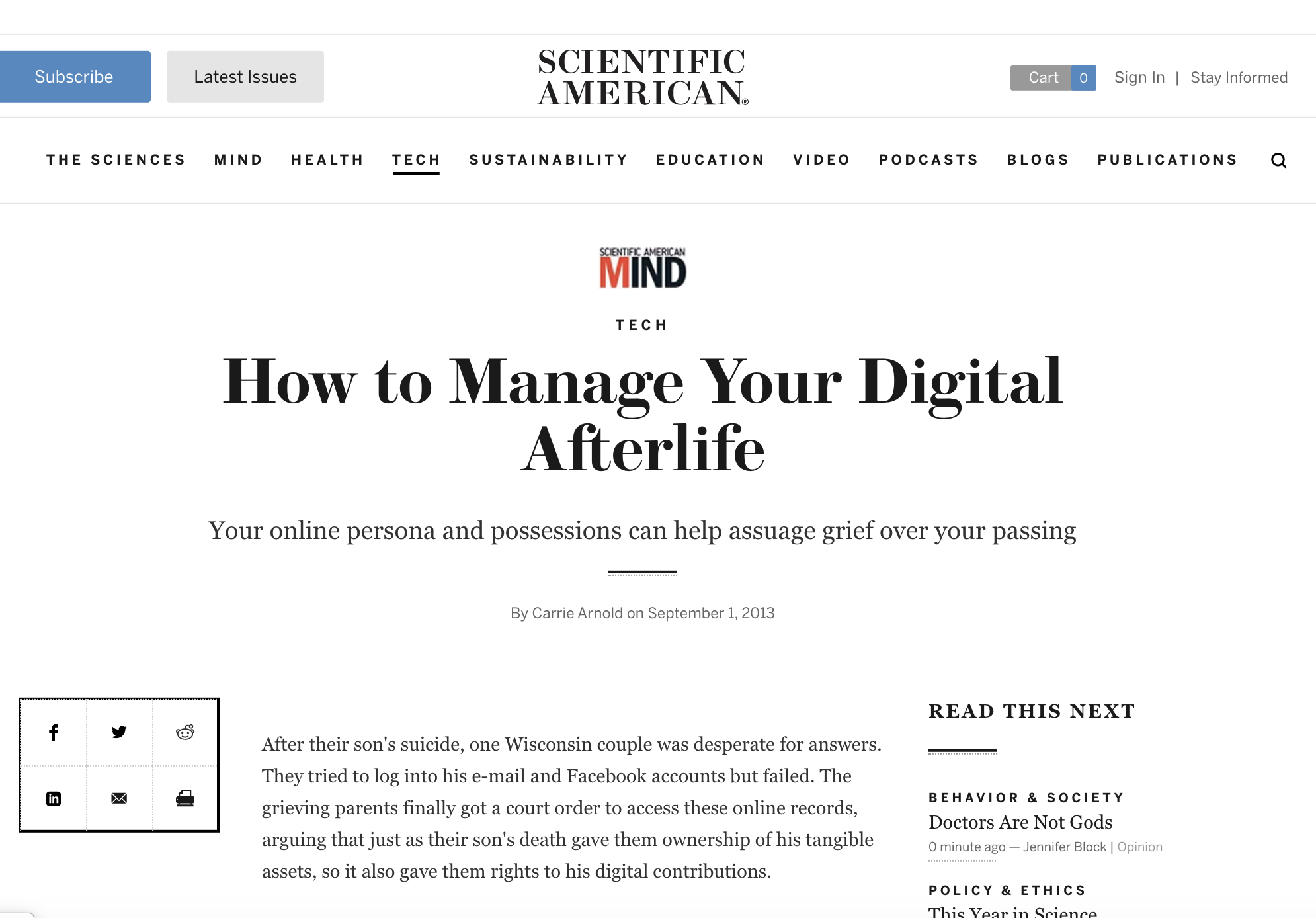 Scientific American article image